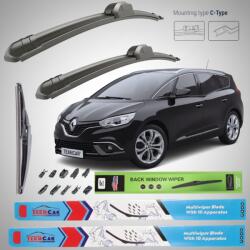 TeamCar Ștergătoare Renault Grand Scenic IV (2016-2022) Flat | Set Complet - TeamCar® (TCRNGSIV16220FLSC)