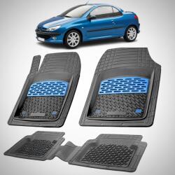 TeamCar Covorase Tavita Cauciuc Compatibile Peugeot 206 CC 2000-2008, Blue (CsRwPE55sfATbHB9Cag199)