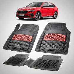 TeamCar® Covorase Skoda Scala I Compatibile Hatchback Facelift 2024-Prezent | Red (derqw6tgf1997)