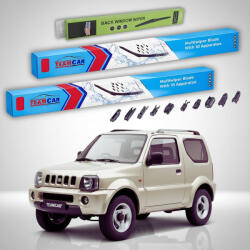 TeamCar Ștergătoare Suzuki Jimny FJ 1998-2018 | Set Față și Spate Flat Premium - TeamCar® (TC-SUZJIMNYFJ9818450400300FP)