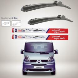 TeamCar Ștergătoare Renault Trafic II VAN (2006-2014) Flat | Set față - TeamCar® (TRFC1UH2wQq3A)