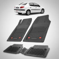 TeamCar® Covorase Tavita Cauciuc Compatibile Peugeot 206 Sedan 2006-2012, Black (CVRwPEwsasfATCHBACag199)