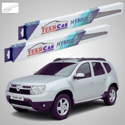 TeamCar Ștergătoare Dacia Duster I (2010-2014) Hibrid | Set Față 4x4 - TeamCar® (TCDACDUST1HBSF5005004X4)