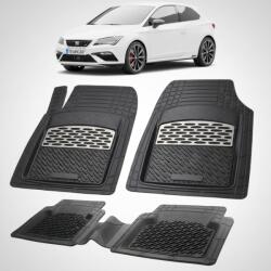 TeamCar Covorase Seat Leon Hatchback 3 Usi Facelift Compatibile 2017-2020 | Silver (SEATxTOLEDO2)