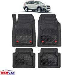 TeamCar® Covorase Auto TeamCar® Tip Tavita Compatibile Chevrolet Captiva Facelift 1 (2011-2013) Negru Material Rezistent (SKU-CHEV-0011)