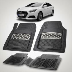 TeamCar® Covorase Hyundai i40 2015-2018 - Cauciuc Tip Tavita -Silver (HYU12qjuj32017)