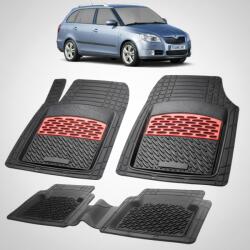 TeamCar® Covorașe Skoda Fabia II Combi 2007-2014 | Red Edition - TeamCar® (SKOmIImCOMBIl67dskyfh)