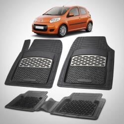 TeamCar® Covorase Auto TeamCar®Tip Tavita Compatibile Citroen C1 I (2005-2014) Siver (CVRvCITROENC1Iv2005)