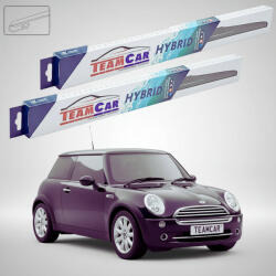 TeamCar Ștergătoare Mini One R50 R53 Facelift 2004-2006 | Set Față Hibrid - TeamCar® (TC-MINIONEFL50R53FLHOOK450450H)