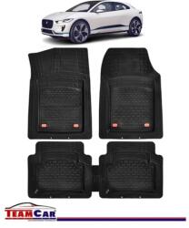 TeamCar Covorase Auto TeamCar® Tip Tavita Compatibile Jaguar I-Pace I (2018+) Negru Material Rezistent (SKU-JJ-0011)