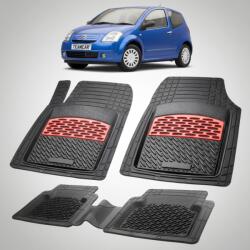 TeamCar Covorase Citroen C2 Hatchback 3 Usi Pre-Facelift Compatibile 2003-2008 | Red (CITROEsNCQ)