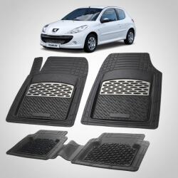 TeamCar Covorase Cauciuc tip Tavita Compatibile Peugeot 206+ Hatchback 3 usi, Silver (CsRwPE77ycHBACag199)
