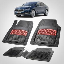 TeamCar® Covorase Skoda Octavia IV Compatibile Liftback Pre-facelift 2020-2023 | Red (derqw6tgf130)