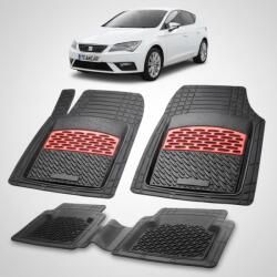 TeamCar® Covorase Seat Leon Hatchback 5 Usi Facelift Compatibile 2017-2020 | Red (SExATTOLE2DO)