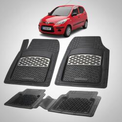 TeamCar Covorase Auto Hyundai i10 2007-2010 - Cauciuc Tip Tavita-Silver (HYUa77w1qazra2015)