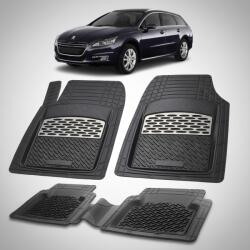 TeamCar Covorase Auto TeamCar® Tip Tavita Compatibile Peugeot 508 I SW (2010-2014) Silver (CVRaPEUGEDss8Ia2010)