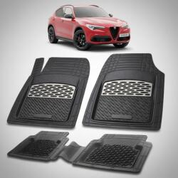 TeamCar® Covorase Alfa Romeo Stelvio SUV Pre-Facelift Compatibile 2017-2020 | Silver (1STLVIdOWQ)