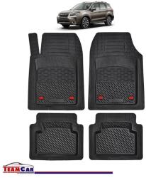 TeamCar® Covorase Auto TeamCar® Tip Tavita Compatibile Subaru Forester IV (2013-2018) Negru Material Rezistent (SKU-MIX-0007)
