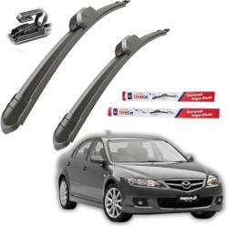 TeamCar Ștergătoare Mazda 6 Sedan GG (2002-2008) - Set față Flat (TC-MAZDA6-GG-600-500)