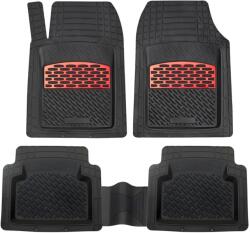 TeamCar® Covorase Auto Cauciuc Universale Set 5 Piese | Red (SetTeamCar/UNV/APF-RED-76X)