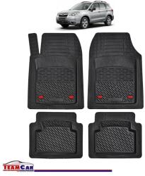 TeamCar® Covorase Auto TeamCar® Tip Tavita Compatibile Subaru Forester III (2008-2013) Negru Material Rezistent (SKU-MIX-0006)