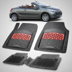 TeamCar® Covorase Auto Tip Tavita Compatibile Peugeot 207 CC (2006-2009)- Red (CVRsPEAASssxza7s2006)