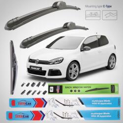 TeamCar Ștergătoare Volkswagen Golf 6 5K1 Hatchback 3 Uși (2008-2012) Flat | Set Complet - TeamCar® (TC1aGOLF600q475)