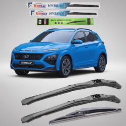 TeamCar Ștergătoare Hyundai Kona (2020-2023) Hibrid | Set Complet - TeamCar® (TC8KO654e30t400)