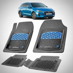 TeamCar® Covorase Hyundai i30 III Tourer 2017-2020 - Cauciuc Tip Tavita -Blue (HYUszaknbva2017)