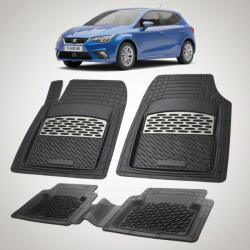 TeamCar Covorase Seat Ibiza Hatchback Mk5 Compatibile 2017+ | Silver (SEAT-MHATCHBACKgftrr)