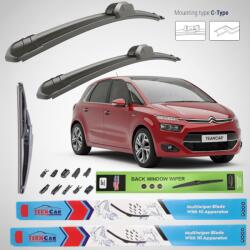 TeamCar Ștergătoare Citroen C4 Picasso II (2013-2016) Flat | Set Complet - TeamCar® (TCCTC4P2131606FLSC)