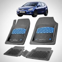 TeamCar Covorase Auto Hyundai i30 I (2007-2012) - Cauciuc Tip Tavita -Blue (HYU5HYU32007l44F7)