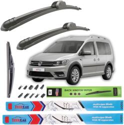 TeamCar Ștergătoare Volkswagen Caddy III Kombi 2010-2015 - Set Complet (TCO99LL33TR75)
