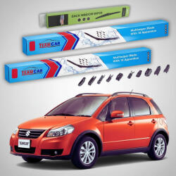 TeamCar Ștergătoare Suzuki SX4 GY Hatchback 2006+ | Set Față și Spate Flat Premium - TeamCar® (TC-SUZSX4GYHB06650350250FP)