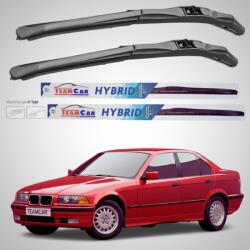 TeamCar Ștergătoare BMW Seria 3 E36 (1990-1999) Hibrid | Set Față - TeamCar® (TCBMWS3E3690990HISF)