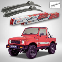 TeamCar Ștergătoare Suzuki Samurai SJ 1987-2004 | Cabrio | Set Față Flat - TeamCar® (TC-SUZSAMURAISJ8704300300CF)