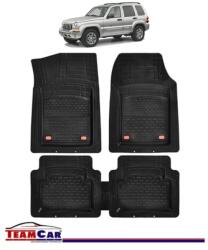 TeamCar Covorase Auto TeamCar® Tip Tavita Compatibile Jeep Cherokee KJ (2001-2007) Negru Material Rezistent (SKU-JJ-0016)