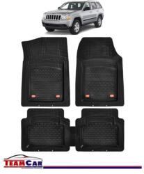 TeamCar® Covorase Auto TeamCar® Tip Tavita Compatibile Jeep Grand Cherokee WK (2005-2010) Negru Material Rezistent (SKU-JJ-0013)