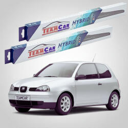 TeamCar Ștergătoare Seat Arosa 6H 1999-2004 | Set Față Hibrid - TeamCar® (TC-AROSA6HHOOK530475H)