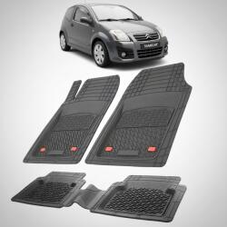 TeamCar® Covorase Citroen C2 Hatchback 3 Usi Facelift Compatibile 2008-2010 | Black (CITsROQENC)
