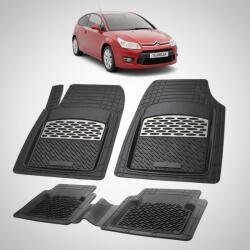 TeamCar Covorase Citroen C4 Hatchback 3 Usi Facelift Compatibile 2008-2010 | Silver (2FRTGHKqL)