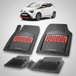 TeamCar Covorase Toyota Aygo AB40 Compatibile Hatchback 2018-2021 | Red (SKUTOYAYGO1233)
