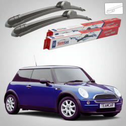 TeamCar Ștergătoare Mini One R50 R53 2001-2004 | Set Față Flat - TeamCar® (TC-MINIONEFL50R53HOOK450450F)