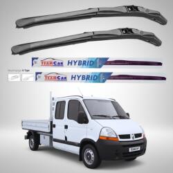TeamCar Ștergătoare Renault Master Cabină Dublă L3 (2006-2010) Hibrid | Set față - TeamCar® (20F5h6RRQd113dW)