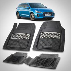 TeamCar Covorase Hyundai i30 III Tourer 2017-2020 - Cauciuc Tip Tavita -Silver (HYUs7y543za2017)