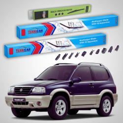 TeamCar Ștergătoare Suzuki Grand Vitara I FT 3 Uși 1998-2005 | Set Față și Spate Flat Premium - TeamCar® (TC-GV1FT3U475475380FP)