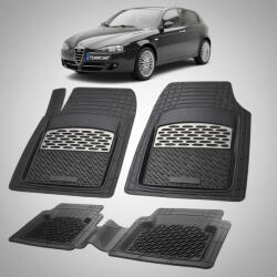 TeamCar® Covorase Alfa Romeo 147 Hatchback 5 Usi Facelift Compatibile 2004-2010 | Silver (1A2LFRMOx)