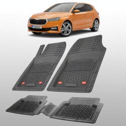 TeamCar Covorașe Skoda Fabia IV Hatchback 2021-2025 | Black Edition - TeamCar® (derqw6tgf182)