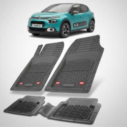 TeamCar Covorase Citroen C3 Hatchback 5 Usi Facelift Compatibile 2020-2024 | Black (CITz1ROENC)