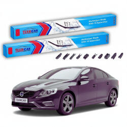 TeamCar Ștergătoare Volvo S60 II 2010-2018 | Set Față Flat - TeamCar® (TC-VOLVOS60IIPB19650500FU)